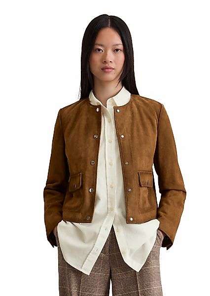 Marc OPolo Lederjacke "aus softem Ziegen-Veloursleder" günstig online kaufen