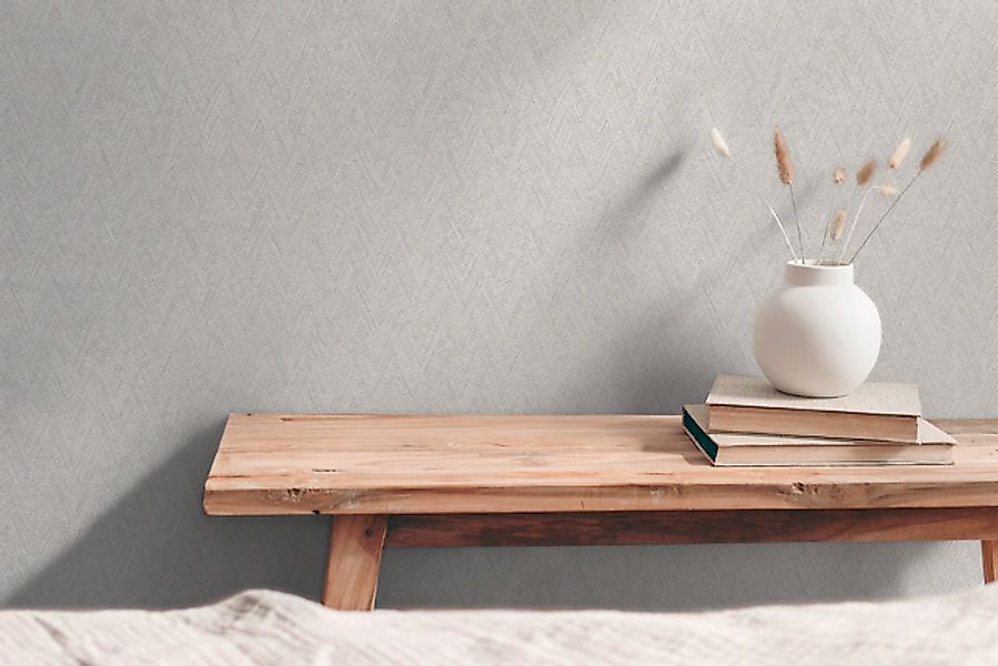 A.S. Création Vliestapete »mit grafischem Muster im Fischgratstil« matt str günstig online kaufen