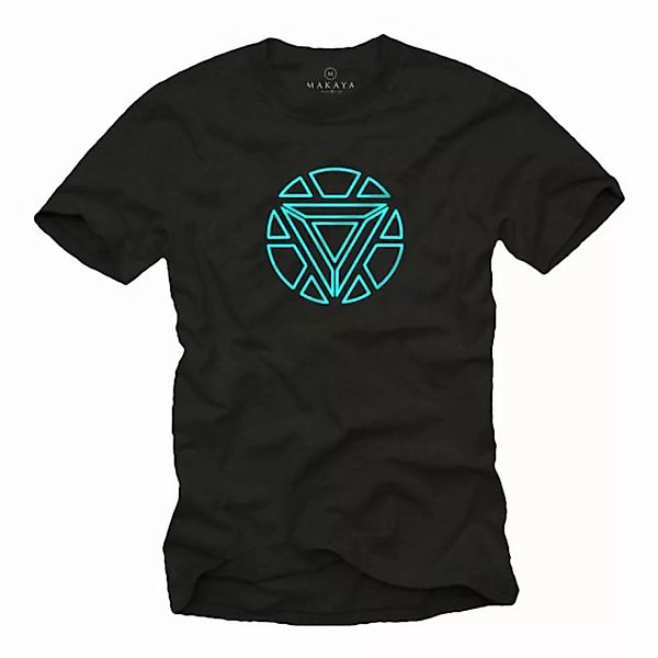 MAKAYA Print-Shirt Herren Arc Reactor Motiv Stark Logo Symbol Aufdruck Größ günstig online kaufen