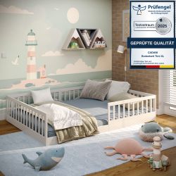 CADANI Kinderbett Timi Montessori Bodenbett (Rausfallschutz günstig online kaufen
