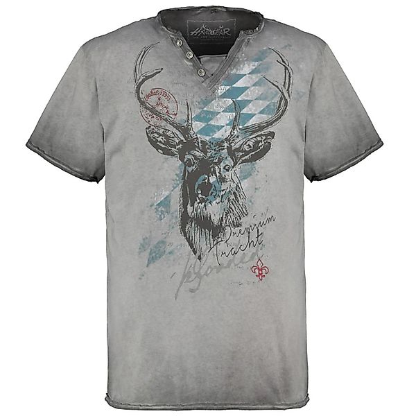 HangOwear T-Shirt mit Motiv-Print Farbe grau Größe: 8XL günstig online kaufen