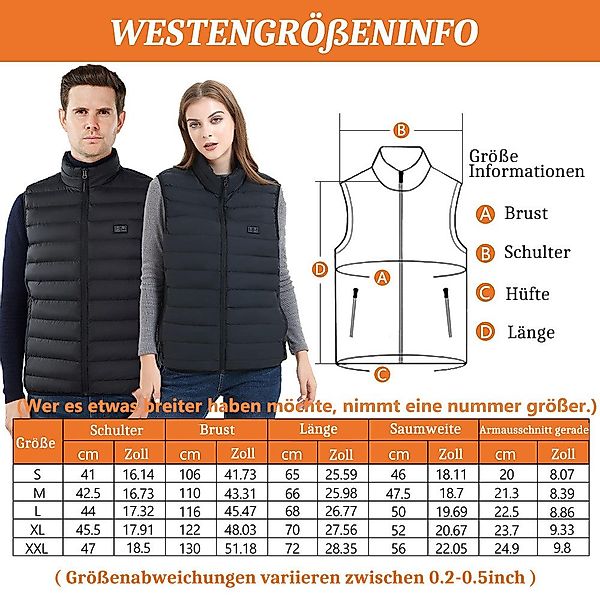 Mincoo Funktionsweste Heizweste Beheizbare Weste Herren günstig online kaufen