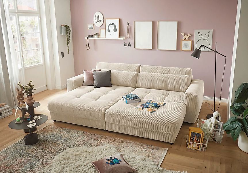 ED EXCITING DESIGN Loveseat "Barura", (2 St.), Big-Sofa mit 2 Nierenkissen günstig online kaufen