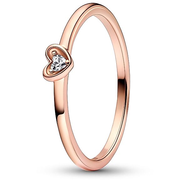Pandora Fingerring Strahlendes Herz Roségoldfarben günstig online kaufen