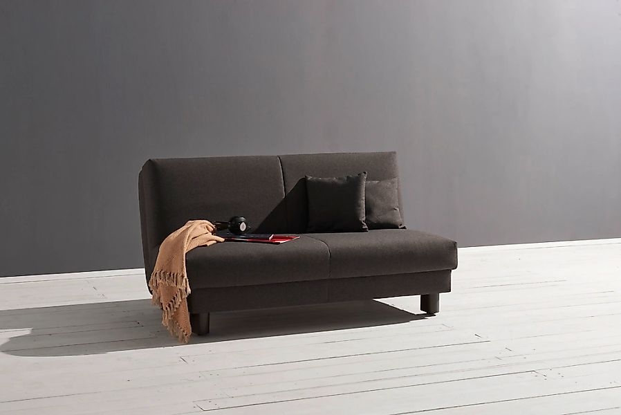 ell + ell Schlafsofa "Enny" Breite 180 cm, Liegehöhe 40 cm, Füße schwarz günstig online kaufen