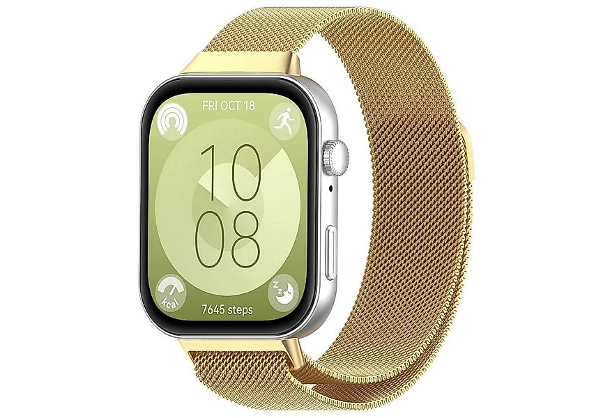 Wigento Smartwatch-Armband Milanese Metal Smart Watch Arm Band für Huawei W günstig online kaufen