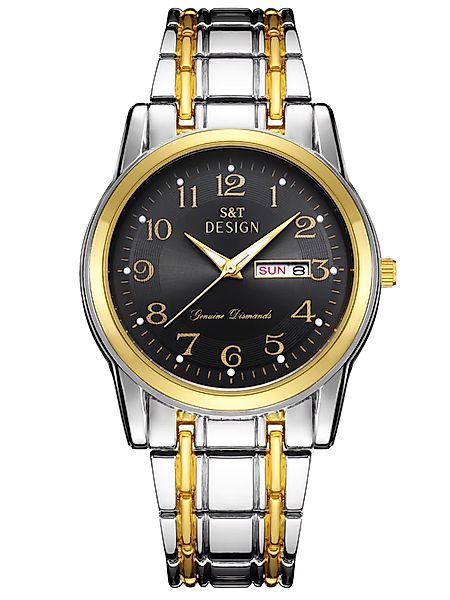 S&T Design Quarzuhr Herren Uhr Edelstahl günstig online kaufen