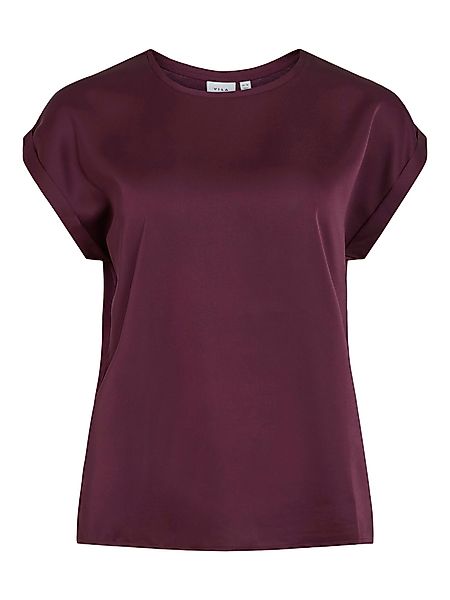 Vila T-Shirt Satin Blusen Kurzarm Basic günstig online kaufen