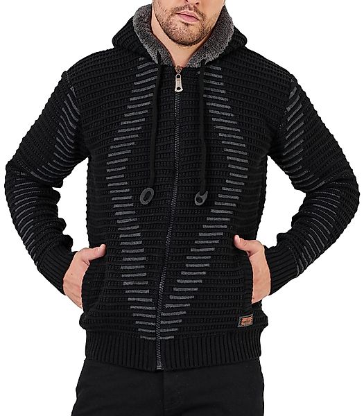 Baxboy Strickpullover Herren Gefütterte Winter Kapuzenpullover günstig online kaufen