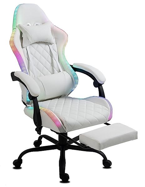 Delman Gaming-Stuhl Gaming Stuhl mit LED,RGB günstig online kaufen