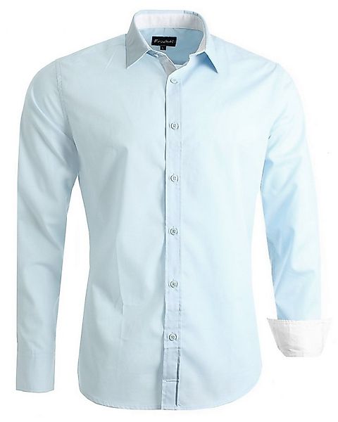 Früchtl Langarmhemd mit farblich abgesetzten Elementen günstig online kaufen