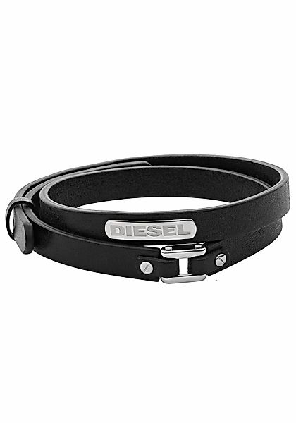 Diesel Armband Schmuck Edelstahl Lederarmband Wickelarmband günstig online kaufen