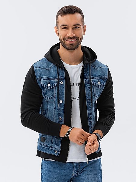 OMBRE Jeansjacke Denim-Katana-Jacke für Männer mit günstig online kaufen