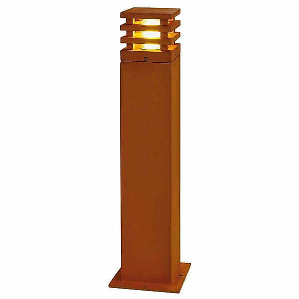 SLV RUSTY® 70, Outdoor Standleuchte, LED, 3000K, rund, eisen georstet, Ø/H günstig online kaufen