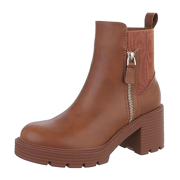 Ital-Design Damen Freizeit Plateaustiefelette (87283983) Blockabsatz günstig online kaufen