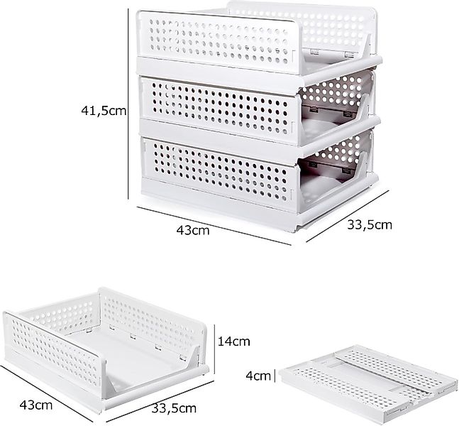 Zedelmaier Organizer Schrank-Organizer Kleiderschrank Schublade faltbare günstig online kaufen