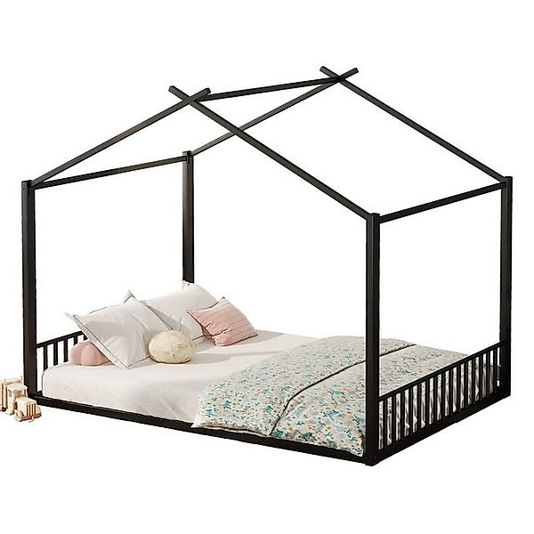 Ulife Hausbett Metallbett Flachbett Kinderbett mit günstig online kaufen