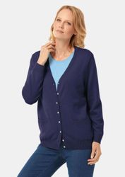 GOLDNER Strickjacke Uni Merino-Cardigan Langarm günstig online kaufen