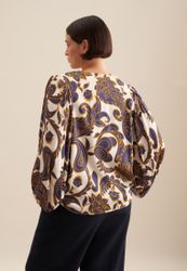 seidensticker Shirtbluse "Schwarze Rose" 3/4-Arm V-Neck Paisley günstig online kaufen
