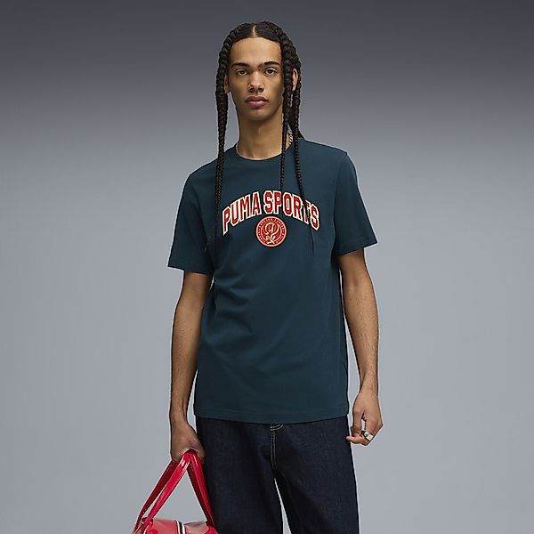 PUMA T-Shirt "Wardrobe Essentials Sports Legacy T-Shirt Herren" günstig online kaufen