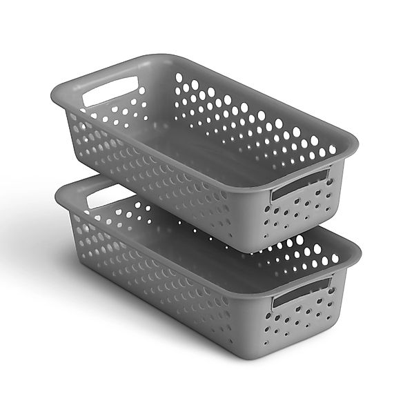 Pro Home Aufbewahrungskorb Modularer Kunststoffkorb Kunststoff Box (2 St), günstig online kaufen