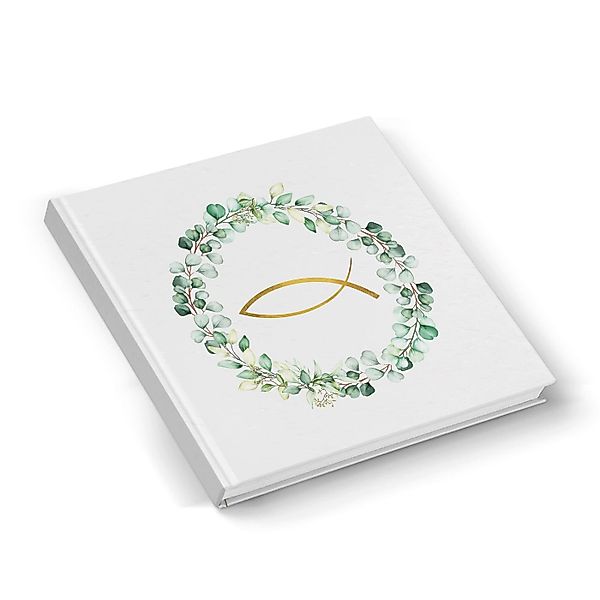 Logbuch-Verlag Dekofigur kleines Gästebuch Erinnerungsbuch für Taufe Kommun günstig online kaufen