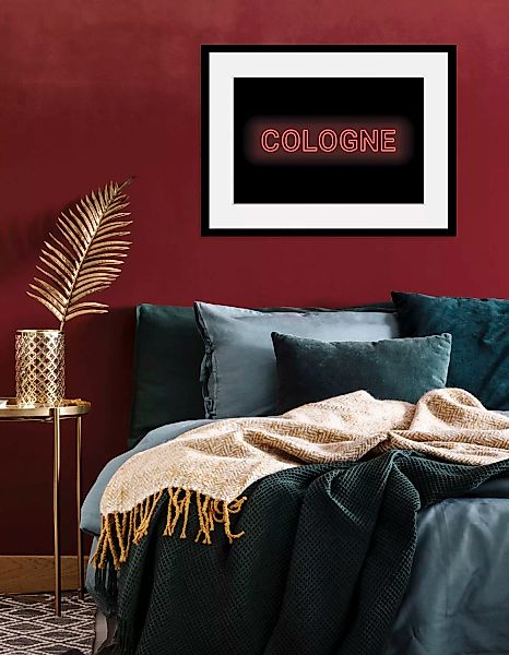 queence Bild "COLOGNE LIGHTS", Städte-Schriftzug, (1 St.), HD Premium Poste günstig online kaufen