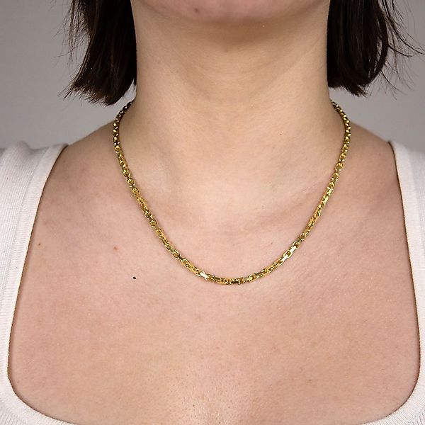 HOPLO Goldkette Ankerkette diamantiert Breite 3,0 günstig online kaufen