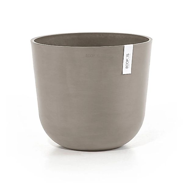 Ecopots Pflanztopf Oslo Braungrau Ø 35 cm / Höhe 30,5 cm günstig online kaufen