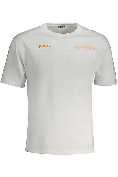 K-Way T-Shirt Weißes Herren-T-Shirt mit Rundhals und Brusttasche günstig online kaufen