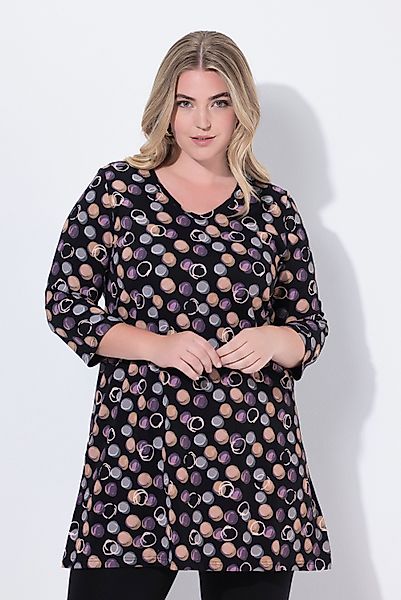Ulla Popken Longshirt Longshirt Punkte A-Linie günstig online kaufen