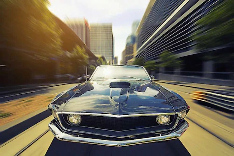 Papermoon Fototapete »OLDTIMER-VINTAGE MUSTANG AUTO VINTAGE CARS RACING DEK günstig online kaufen