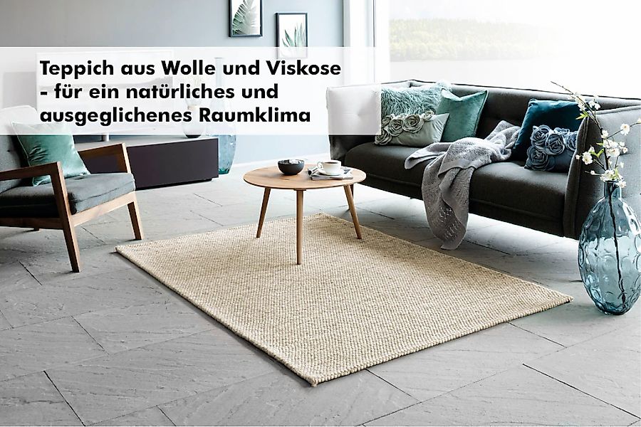 Barbara Becker Teppich "Brave" rechteckig 12 mm Höhe Handweb, Material 50% günstig online kaufen