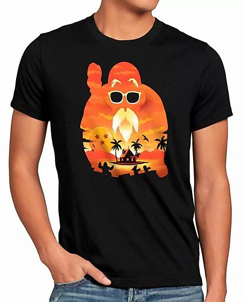 style3 Print-Shirt Herren T-Shirt Roshi Master Sunset super dragonball z gt günstig online kaufen
