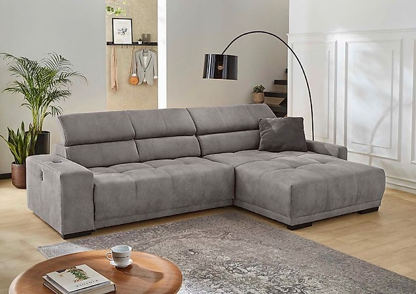 Jockenhöfer Gruppe Ecksofa »Le Mans L-Form mit elektromotorischer Sitztiefe günstig online kaufen