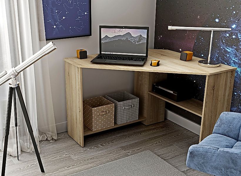 Home affaire Schreibtisch RINO, Breite 80 cm, Eckschreibtisch im modernen D günstig online kaufen