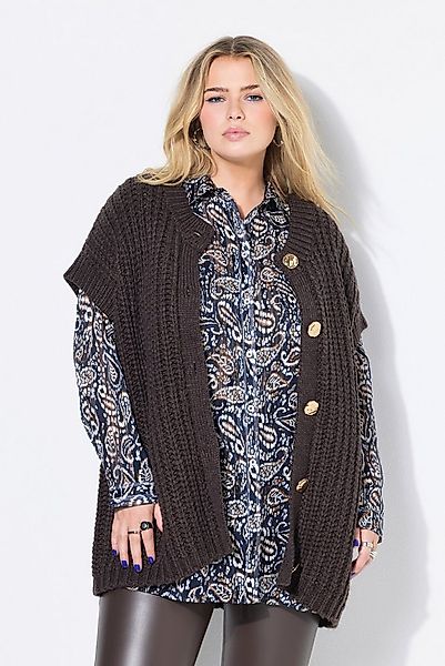 Studio Untold Strickjacke Strickweste Boxy Shape Strukturstrick günstig online kaufen