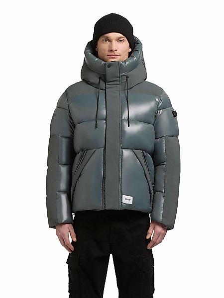 khujo Steppjacke "Alst" mit Kapuze Schimmernde Herren Jacke mit innenliegen günstig online kaufen