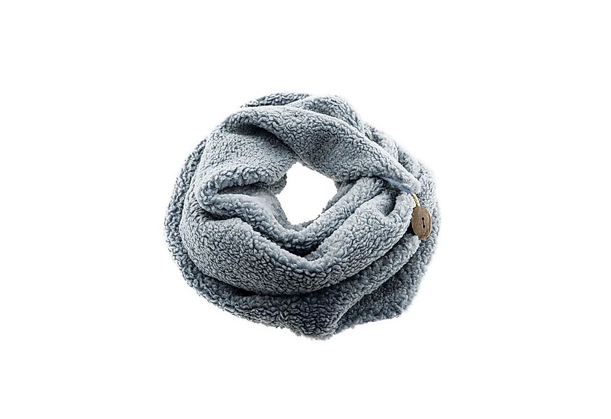 COFI 1453 Modeschal Kuscheliger Schal mit Knopf, Wickelschal 30x190 cm für günstig online kaufen