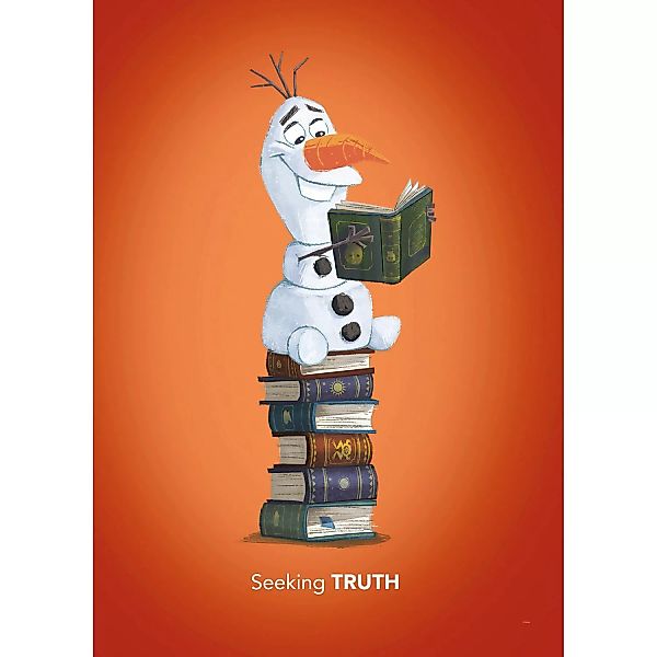 Komar Wandbild Frozen Olaf Reading 50 x 70 cm günstig online kaufen