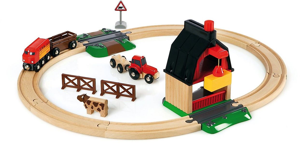 BRIO® Spielzeug-Eisenbahn BRIO® WORLD, Bauernhof Set, (Set), Made in Europe günstig online kaufen