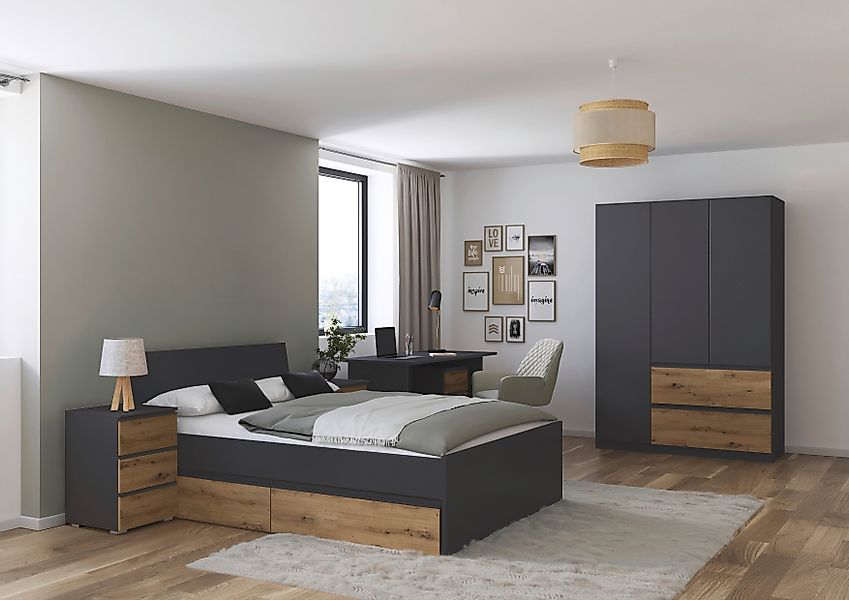 rauch Jugendzimmer-Set Komplettzimmer Schlafzimmer-Set (5-St) Jugendzimmer- günstig online kaufen