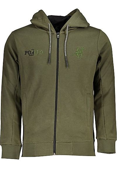 U.S. GRAND POLO Sweatshirt Herren Kapuzen-Sweatshirt Grün mit Reißverschlus günstig online kaufen