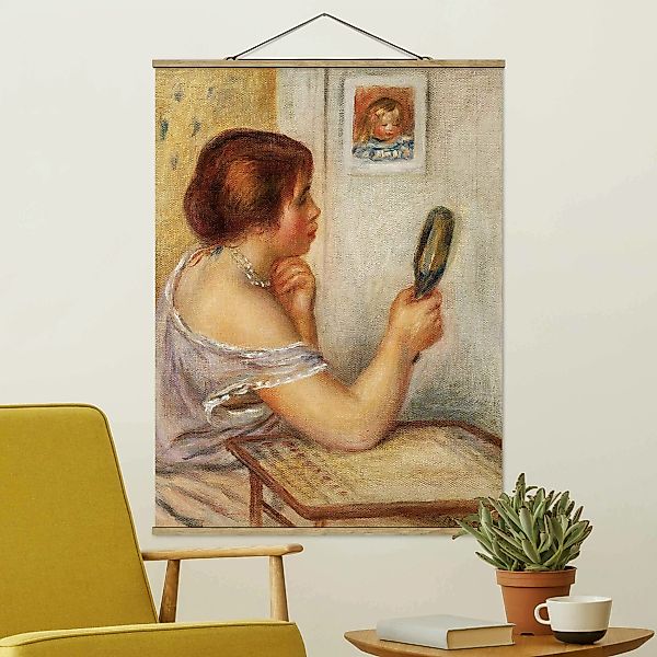 Stoffbild Kunstdruck mit Posterleisten - Hochformat Auguste Renoir - Gabrie günstig online kaufen