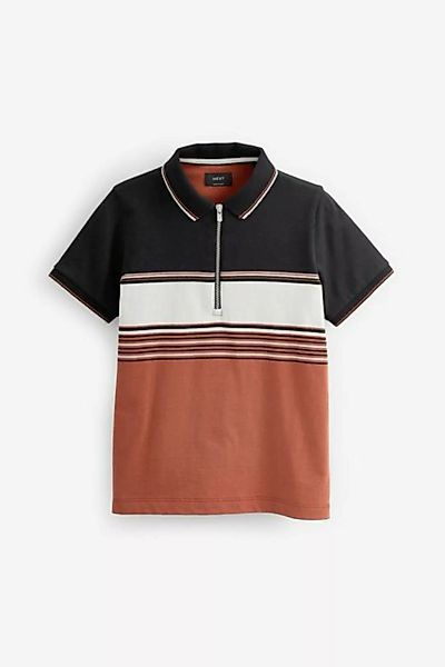 Next Poloshirt Kurzärmeliges Polohemd mit Reißverschluss (1-tlg) günstig online kaufen