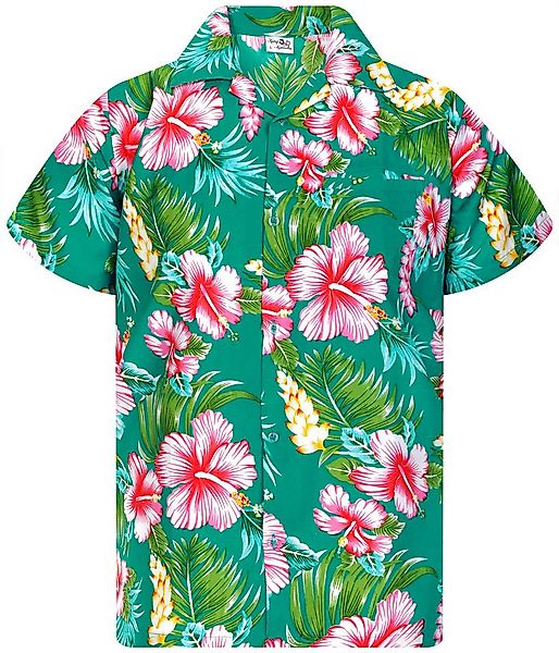King Kameha Hawaiihemd Hibiscus NEW Funky Hawaii-Hemd Kurzarm Front-Tasche günstig online kaufen