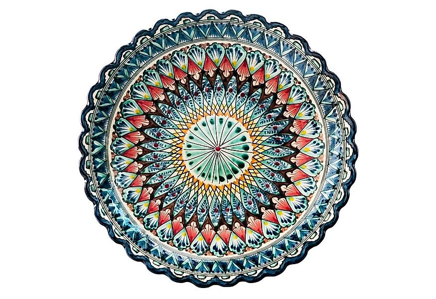 4BIG.fun Dekoteller Oriental Ljagan Lagan Ceramics Teller Handgemalt (Deko günstig online kaufen