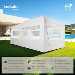 tectake Pavillon Viola, mit 6 Seitenteilen, günstig online kaufen