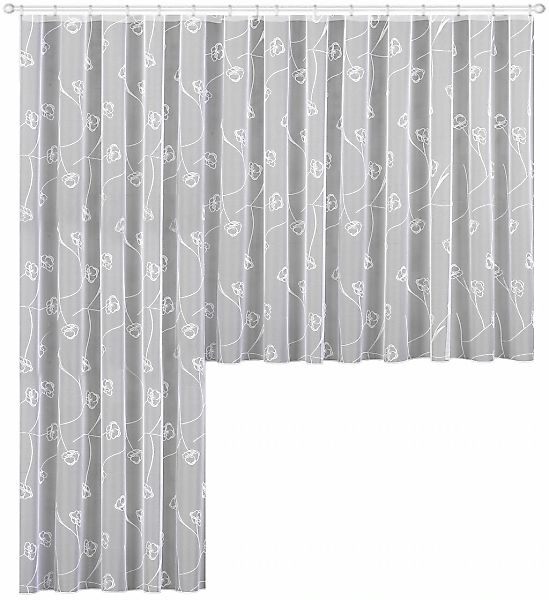 Weckbrodt Gardine "Melia" Smokband 1 Stk. tlg. Jacquard, strukturiert, Allo günstig online kaufen