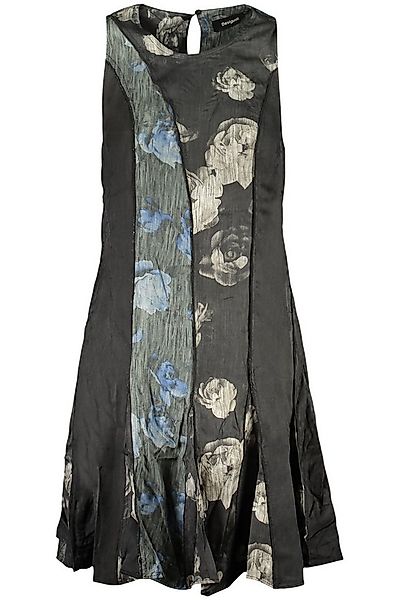 Desigual Partykleid Stylisches Schwarzes Damenkleid mit Muster und Kontrast günstig online kaufen